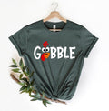 Gobble Shirt Funny Cute Turkey Face Family Thanksgiving Tee Thanksgiving Shirts for Women Mom Thanksgiving Unisex Hoodie,...