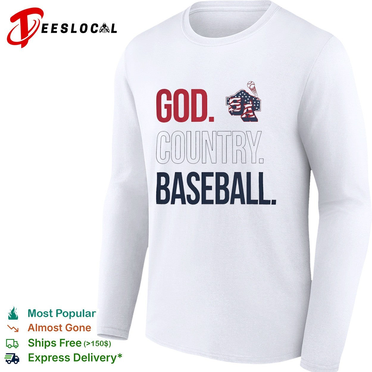 God Country Baseball Shirt