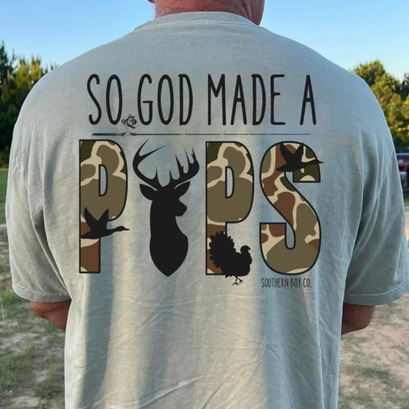 God Made a Pops Shirt, Men's Short Sleeve Tee, Faith-Based Gift for Fathers, Christian Dad Apparel 4FX8W Hoodie, Sweatshirt