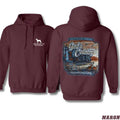 God's Country Hoodie - Rustic Outdoor Design Featuring Scenic Backwoods, Cabin, and Majestic Wildlife in a Bold Southern...