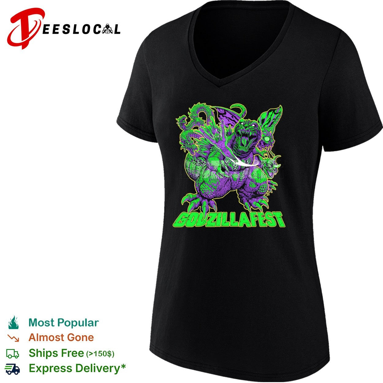 Godzilla GODZILLAFEST kaiju monsters shirt