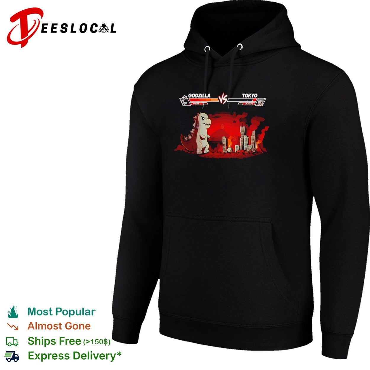 Godzilla vs Tokyo Fighting Game Parody Video Game shirt