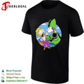 Gohan and Cell in the style of Bart and Homer shirt