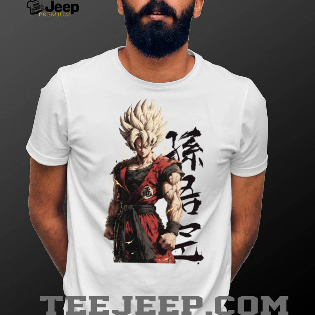 Goku Super Saiyan Japanese Kanji Streetwear T Shirt