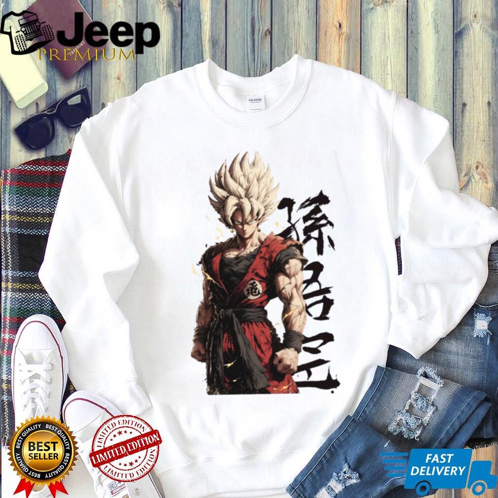 Goku Super Saiyan Japanese Kanji Streetwear T Shirt