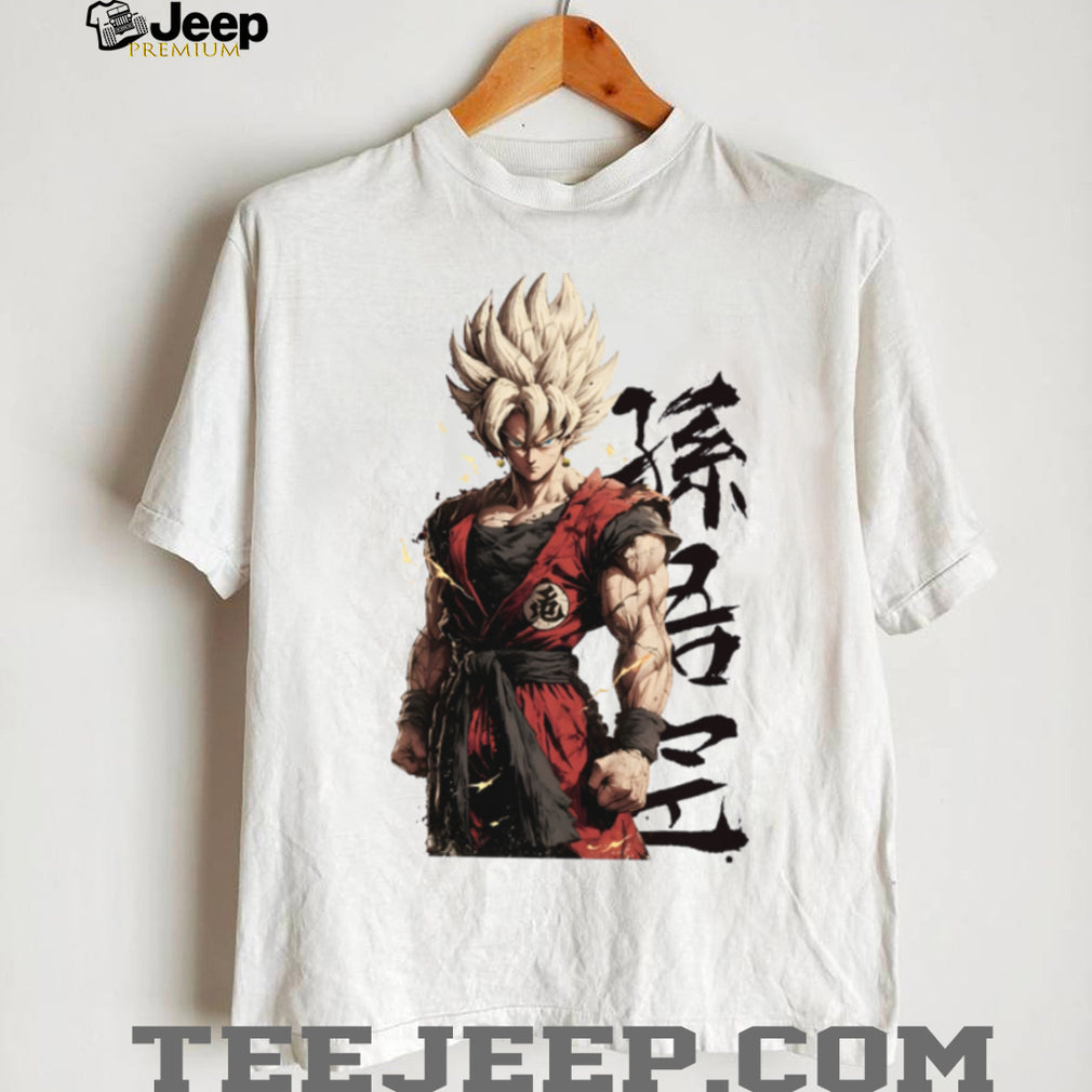 Goku Super Saiyan Japanese Kanji Streetwear T Shirt