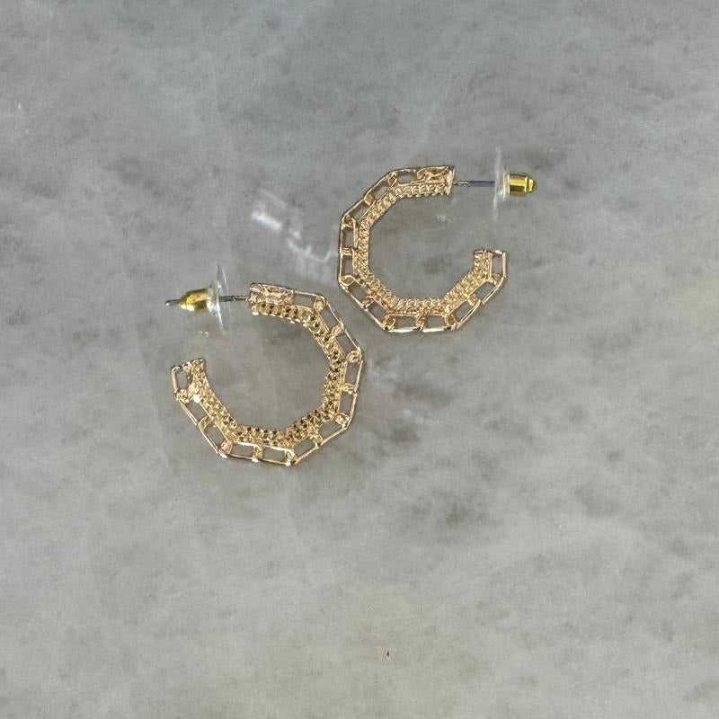 Gold Chain Hoop Stud Earrings T-Shirts, Hoodie, Sweatshirt | CiraTrend.com