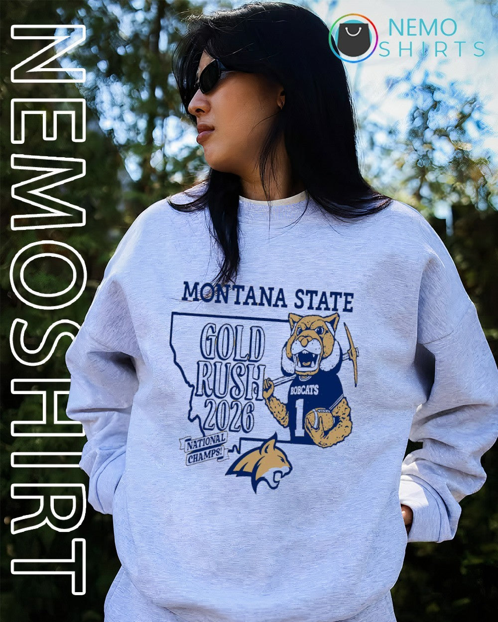 Gold rush 2026 national champs Montana State Bobcats shirt
