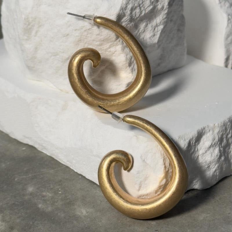 Golden Hour Swirl Earrings