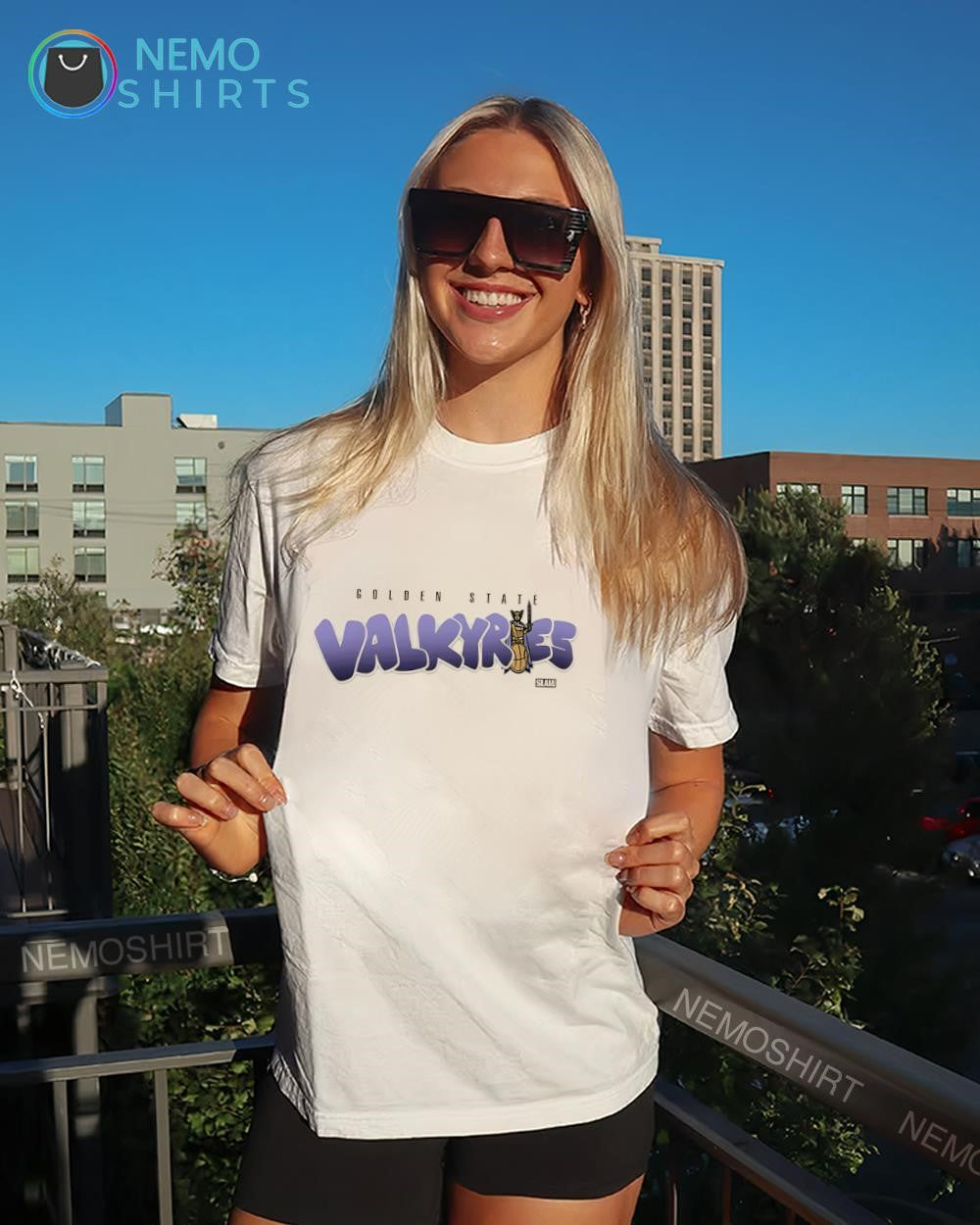 Golden State Valkyries bubble script heritage shirt