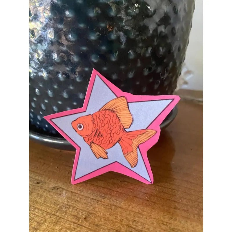 Goldfish Star Sticker | Glossy and Waterproof T-Shirts, Hoodie, Sweatshirt | CiraTrend.com