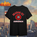 Gonzaga Basketball Graham Ike Number 15 shirt