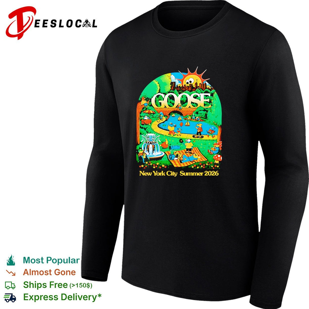 Goose Central Park Summerstage New York On June 21 2026 Lewy Jones Green shirt