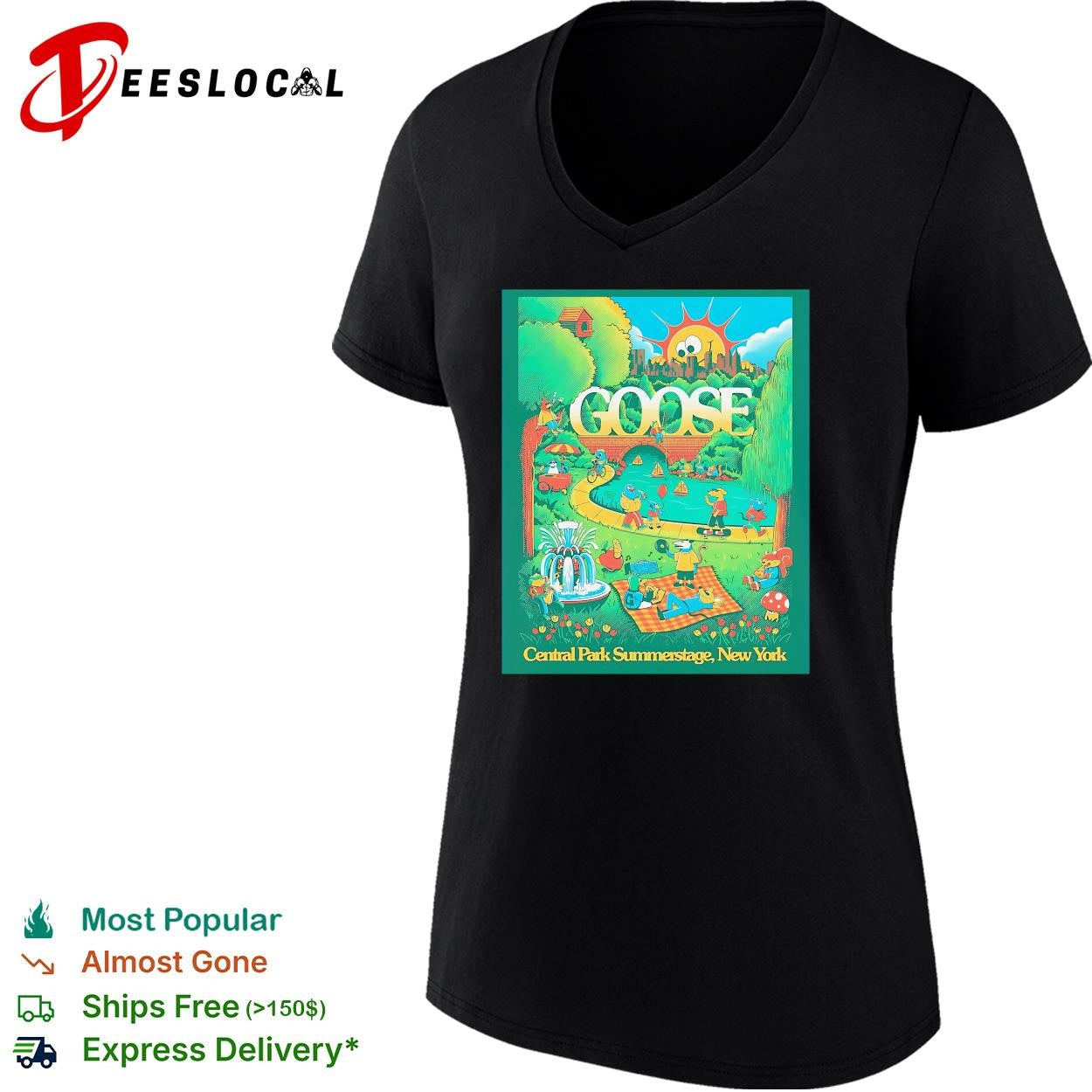 Goose Central Park Summerstage New York poster shirt
