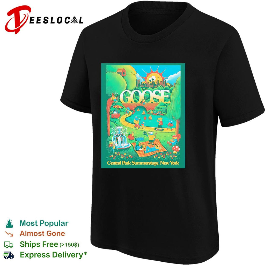 Goose Central Park Summerstage New York poster shirt