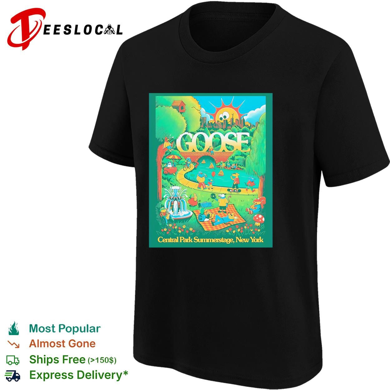 Goose Central Park Summerstage New York poster shirt