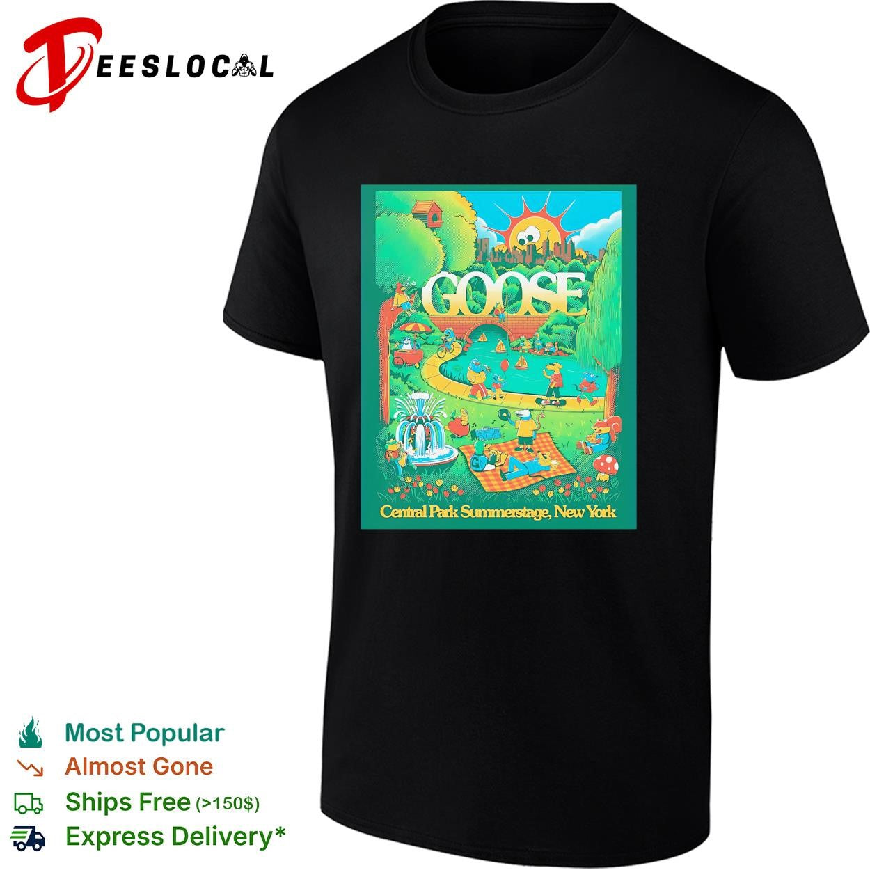 Goose Central Park Summerstage New York poster shirt