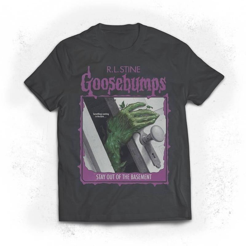 Goosebumps Stay Out Of The Basement Shirt, RL Stine, 90s Movie,   Character Shirt, Halloween, Spooky Season Party,...