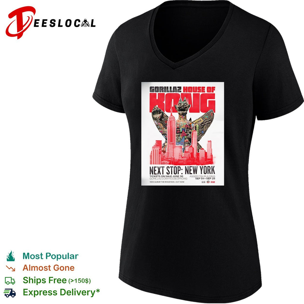 Gorillaz House of Kong New York tour shirt