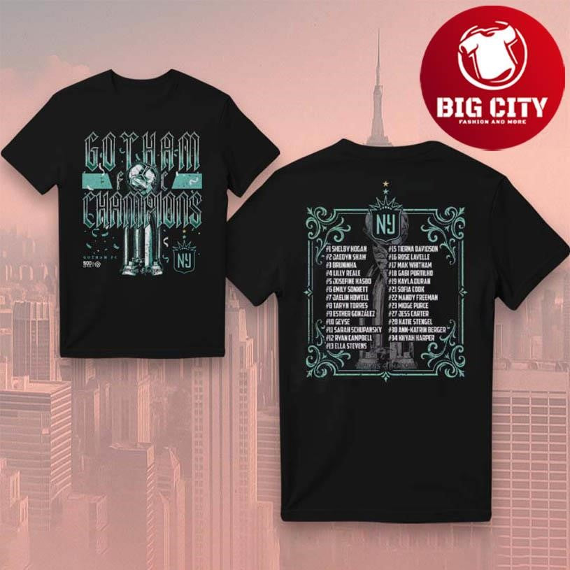 Gotham FC 2025 Roster Two Sided Shirt