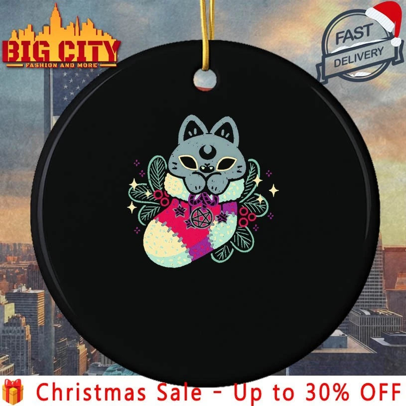 Gothic Cat Christmas Stocking shirt
