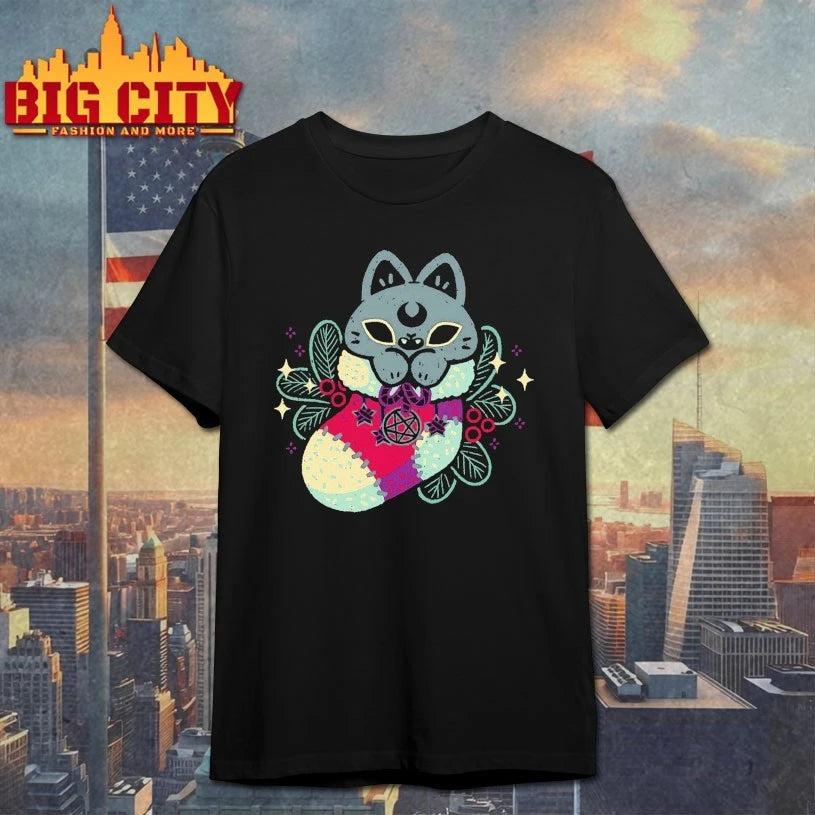 Gothic Cat Christmas Stocking shirt