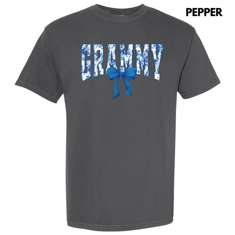 Grammy Blue Florals Comfort Colors T-Shirt 'NLB' Hoodie, Sweatshirt | CiraTrend.com