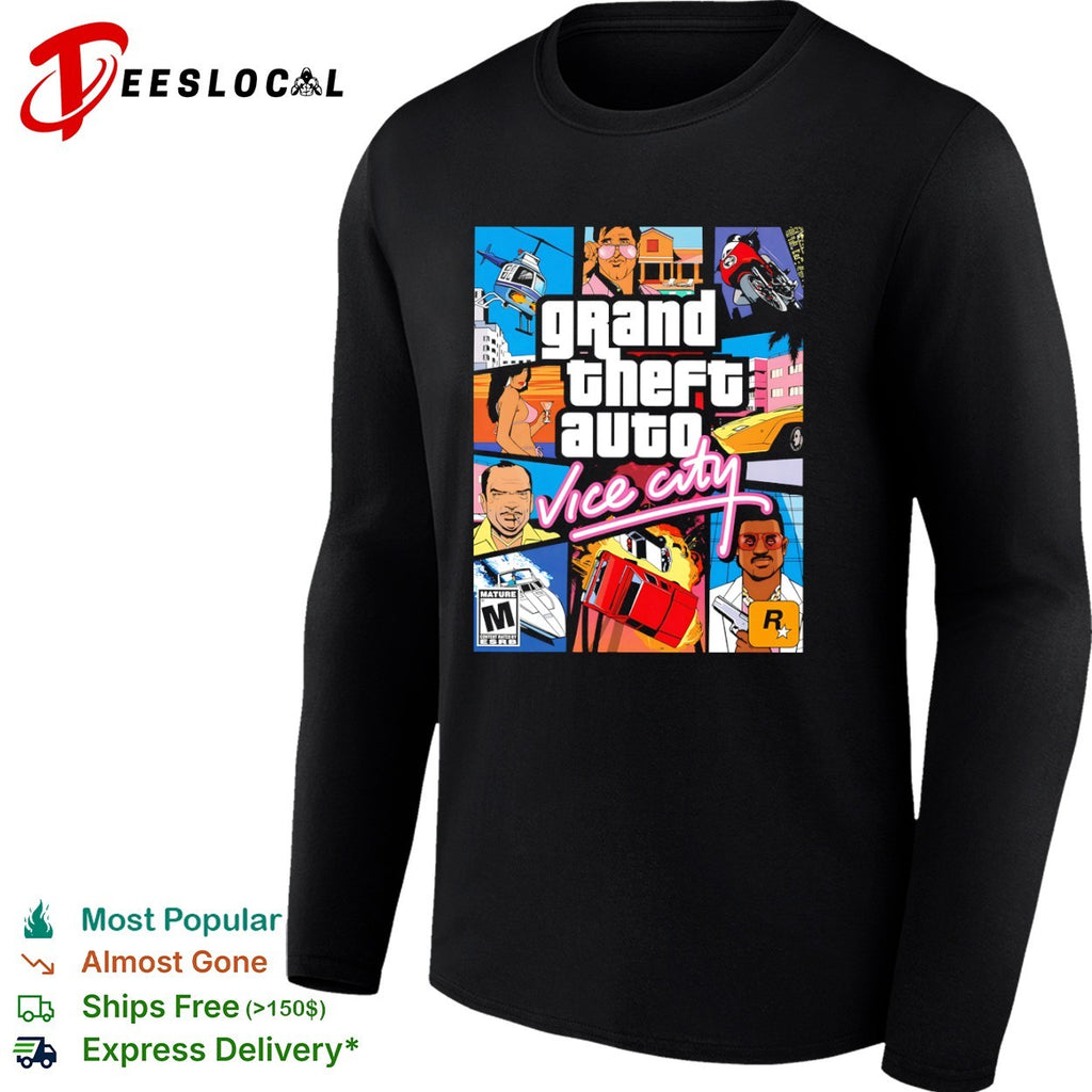 Grand Theft Auto Vice City game cover shirt
