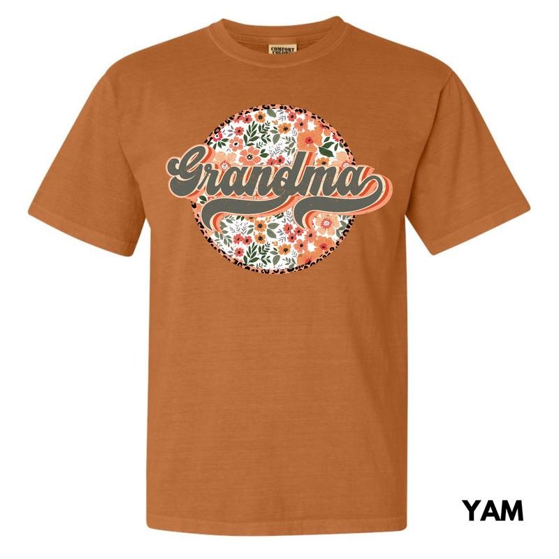 Grandma Flower Mix Comfort Colors T-Shirt 'NLB' Hoodie, Sweatshirt | CiraTrend.com