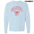 Grandma Red Ginger Jar Florals Long Sleeve Comfort Colors T-Shirt 'NLB' Hoodie, Sweatshirt | CiraTrend.com