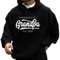 Grandpa est 2025 Funny Hoodie Casual Street Style Fleece Fabric Pullover Sweatshirt for Women for Men, Perfect Gift T-Shirts