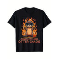 Graphic Otter Cartoon Complete And Otter Chaos Lover Animals T-Shirt Made in USA Hoodie, Sweatshirt | CiraTrend.com