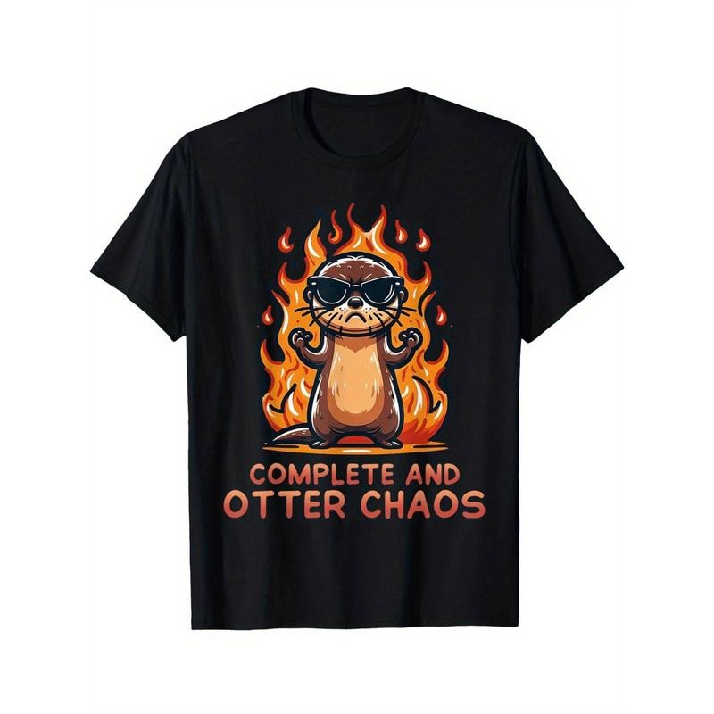 Graphic Otter Cartoon Complete And Otter Chaos Lover Animals T-Shirt Made in USA Hoodie, Sweatshirt | CiraTrend.com