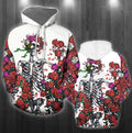 Rose Grateful Dead Skull Hoodie