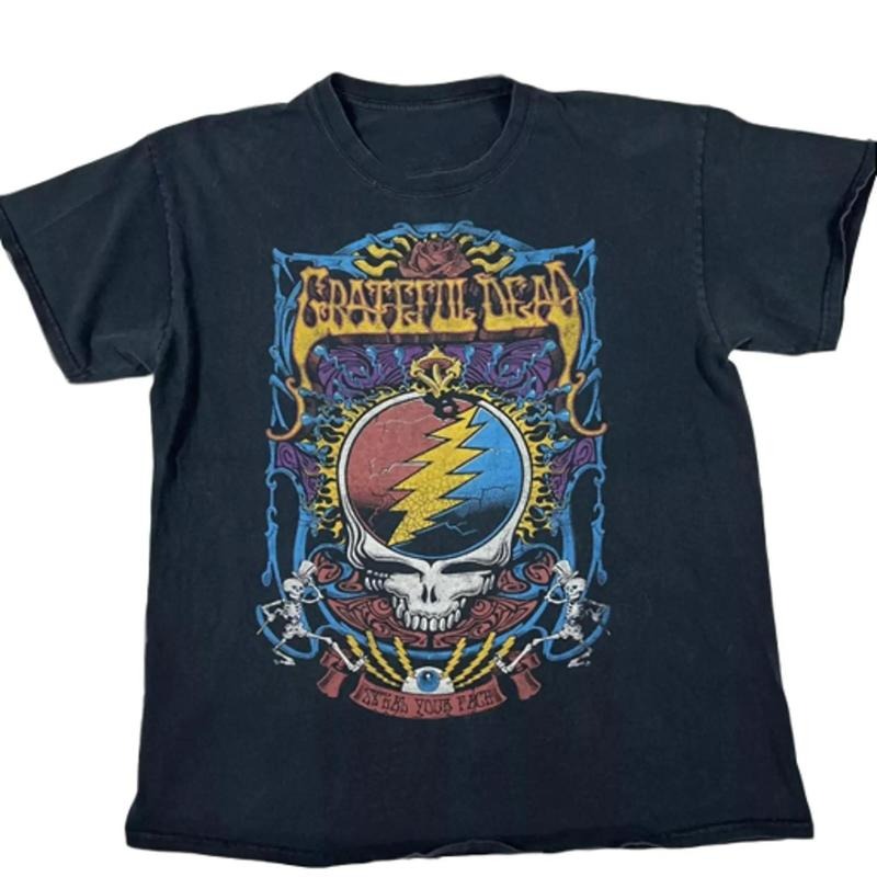 Grateful Dead Steal Your Face Tie Dye Skull America, Shirt For Fan Menswear Top Underwear Man Tshirt Streetwear Hoodie,...