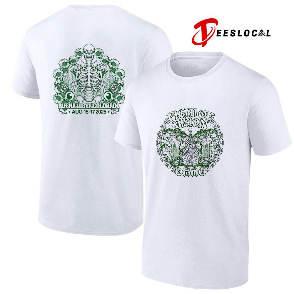 Grateful Dead field of vision buena vista Colorado skeleton shirt