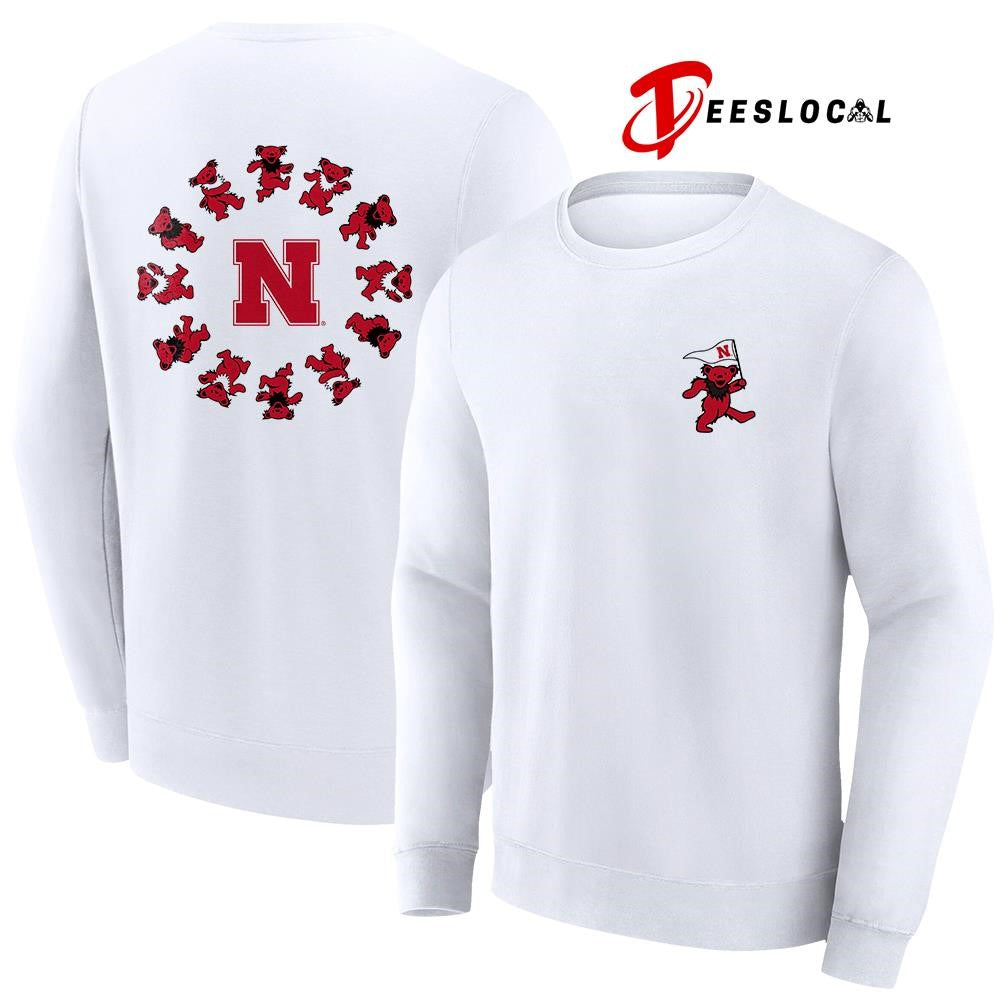 Grateful Dead x Nebraska Cornhuskers bears circle shirt