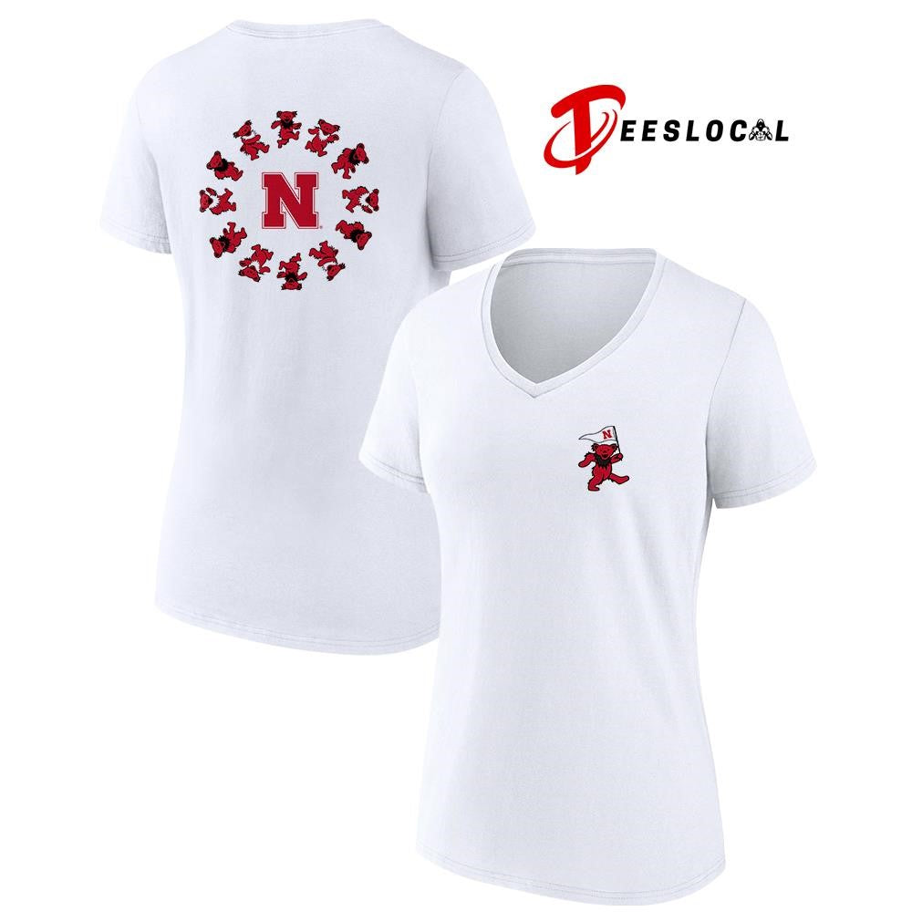 Grateful Dead x Nebraska Cornhuskers bears circle shirt