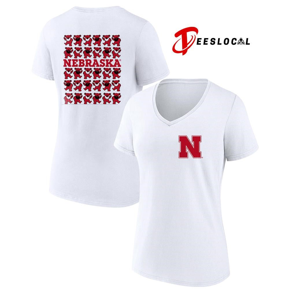 Grateful Dead x Nebraska Cornhuskers bears mascot shirt