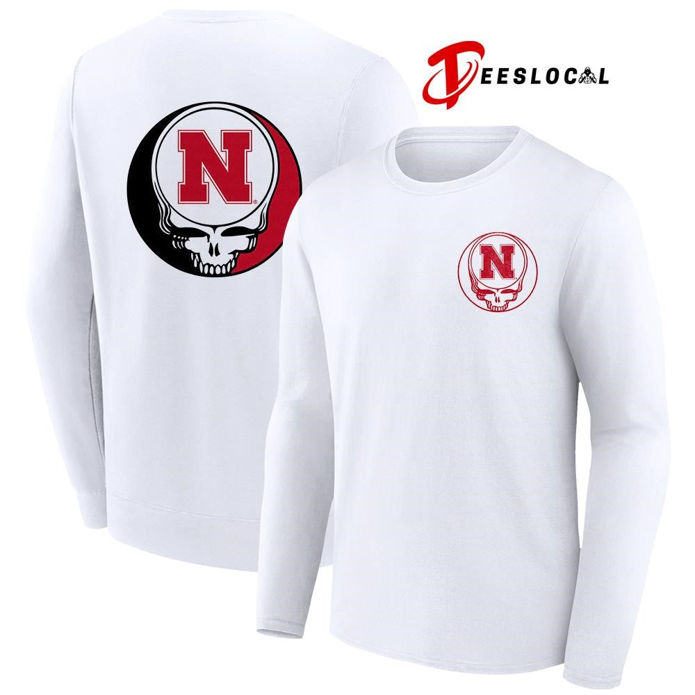 Grateful Dead x Nebraska Cornhuskers logo parody shirt