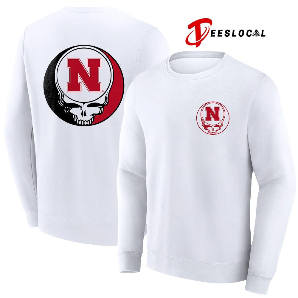 Grateful Dead x Nebraska Cornhuskers logo parody shirt