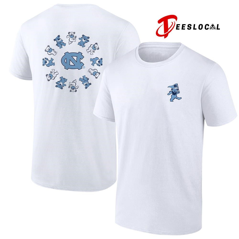 Grateful Dead x North Carolina Tar Heels bears circle shirt