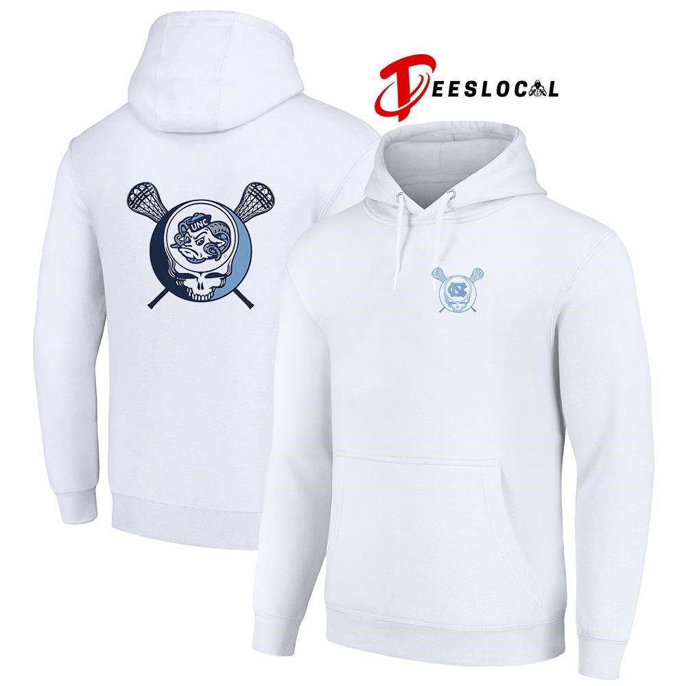 Grateful Dead x North Carolina Tar Heels lacrosse logo parody shirt