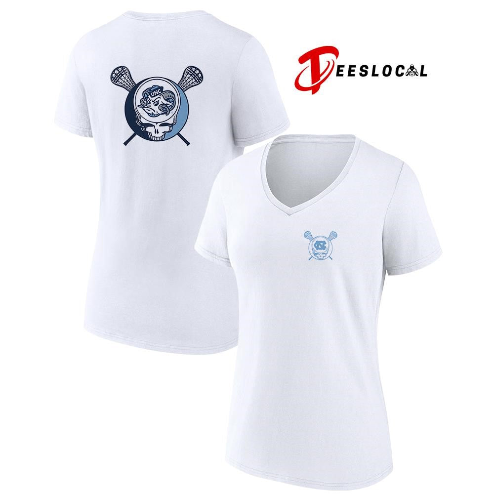 Grateful Dead x North Carolina Tar Heels lacrosse logo parody shirt