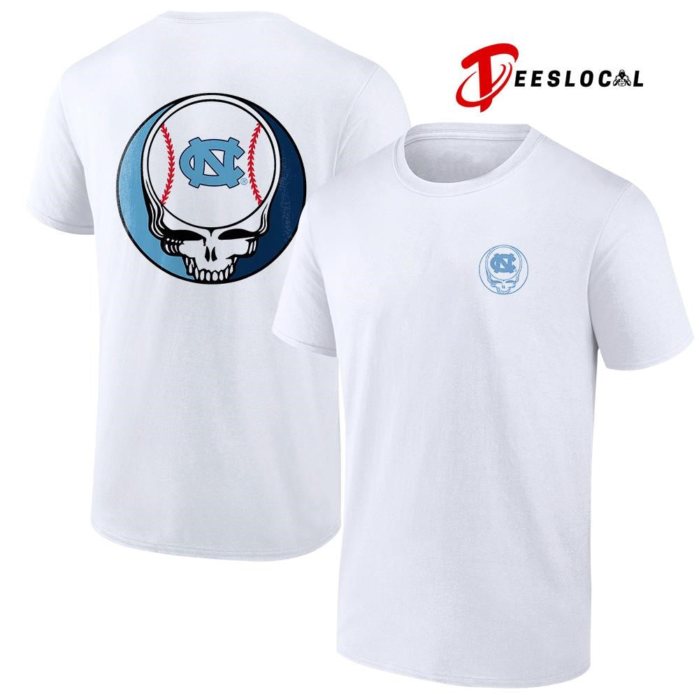Grateful Dead x North Carolina Tar Heels logo parody shirt
