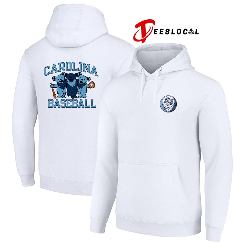 Grateful Dead x North Carolina Tar Heels mascot baseball shirt