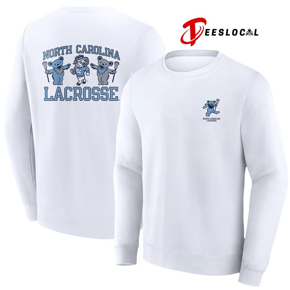 Grateful Dead x North Carolina Tar Heels mascots lacrosse shirt