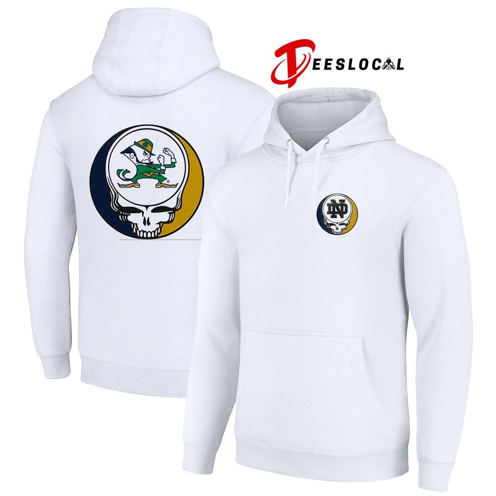 Grateful Dead x Notre Dame Fighting Irish logo parody shirt