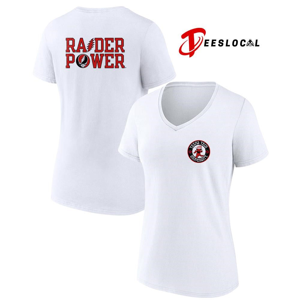 Grateful Dead x Texas Tech Red Raiders Raider power logo shirt