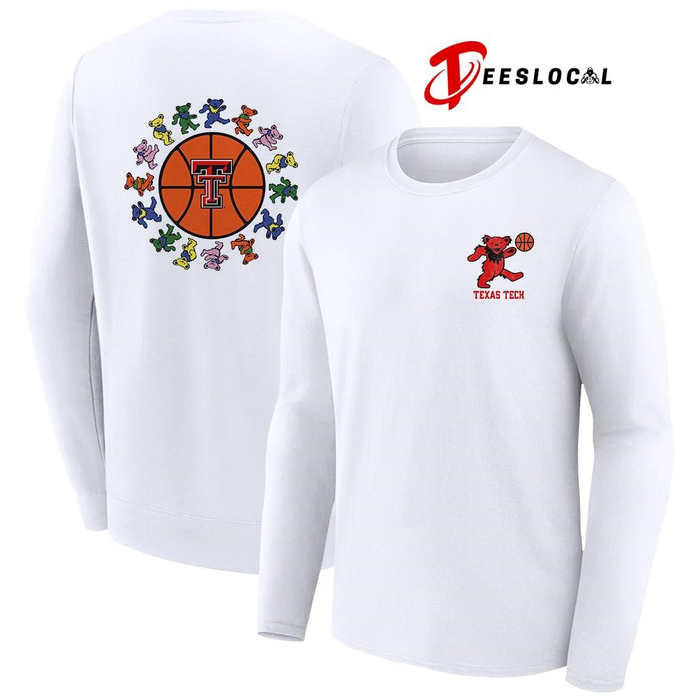 Grateful Dead x Texas Tech Red Raiders bears circle basketball shirt
